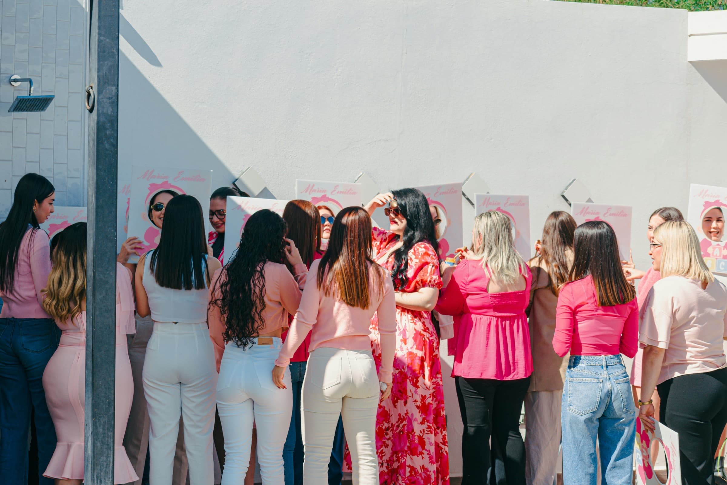 Women gathered together supporting women-owned businesses